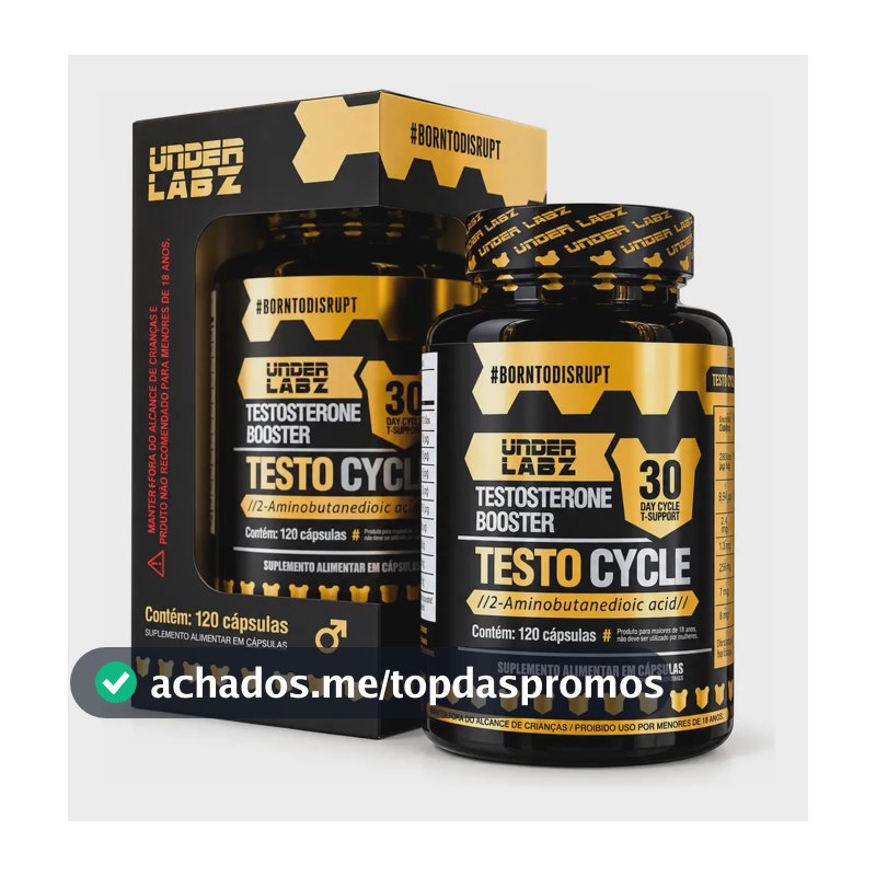 Suplemento Under Labz Suplemento Alimentar Testo Cycle en cápsula sabor sem sabor de 120 un