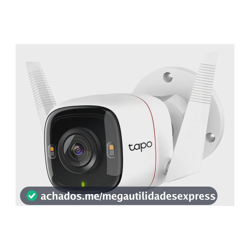 Câmera de Segurança Wi-Fi Externa TP-Link Tapo C320WS 2K 4MP IP66 Branco