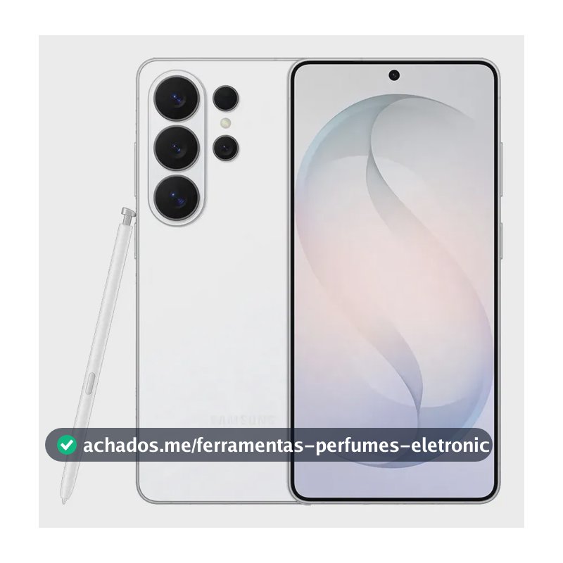 Celular Samsung Galaxy S26 Ultra 5G, 256GB, 12GB RAM, Câmera Quádrupla, Tela Grande de 6.9" Branco