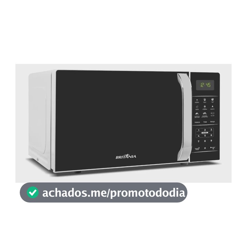 Micro-ondas Britânia Bmo23 De Preto 20l Branco