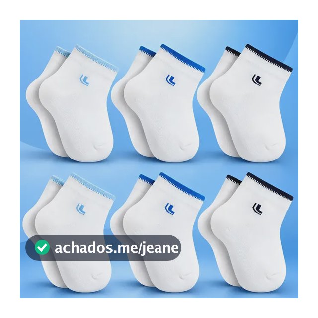 Meia Bebe Menino Lupo Infantil Kit 6 Pares Original Rn Full