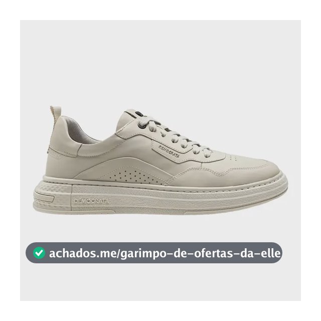 Sapatenis Couro Democrata Masculino Casual Legitimo Original