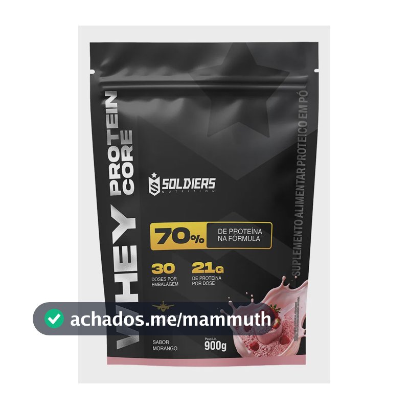 Whey protein Soldiers Nutrition em pó sabor Morango x 900g