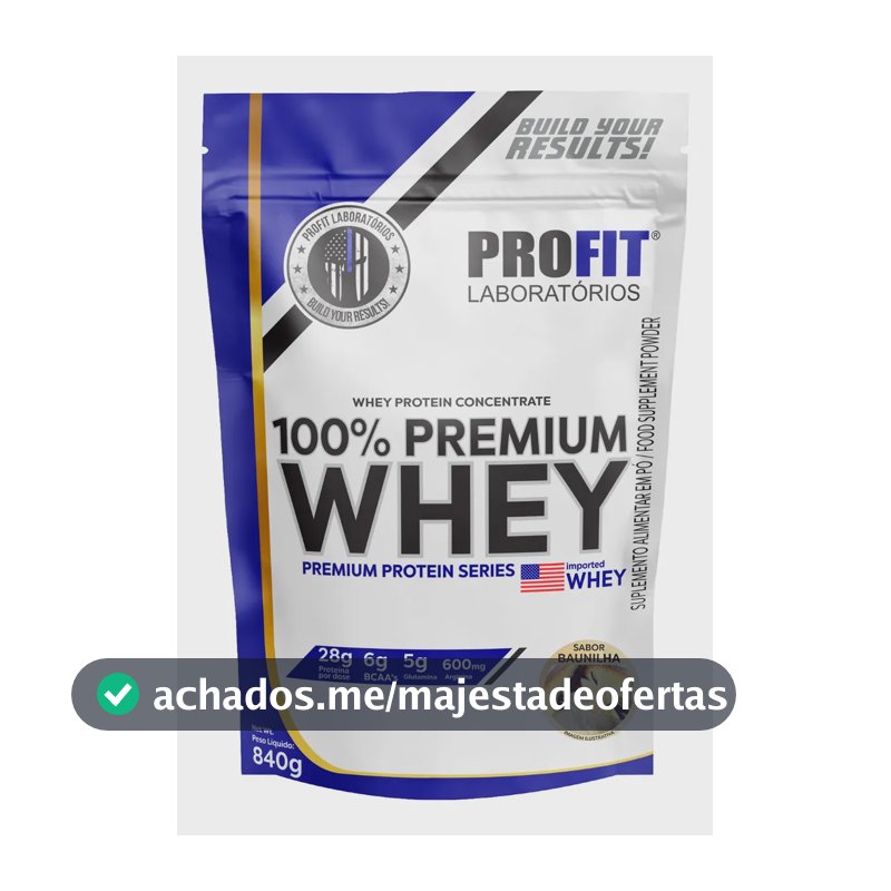 Proteína ProFit Laboratórios Elite Series 100% Premium Whey em pó sabor Baunilha x 840g