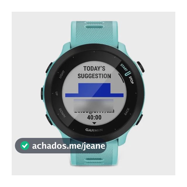 Smartwatch Garmin Forerunner Forerunner 55 Tela De 1.04  Com Aqua Silicone Azul