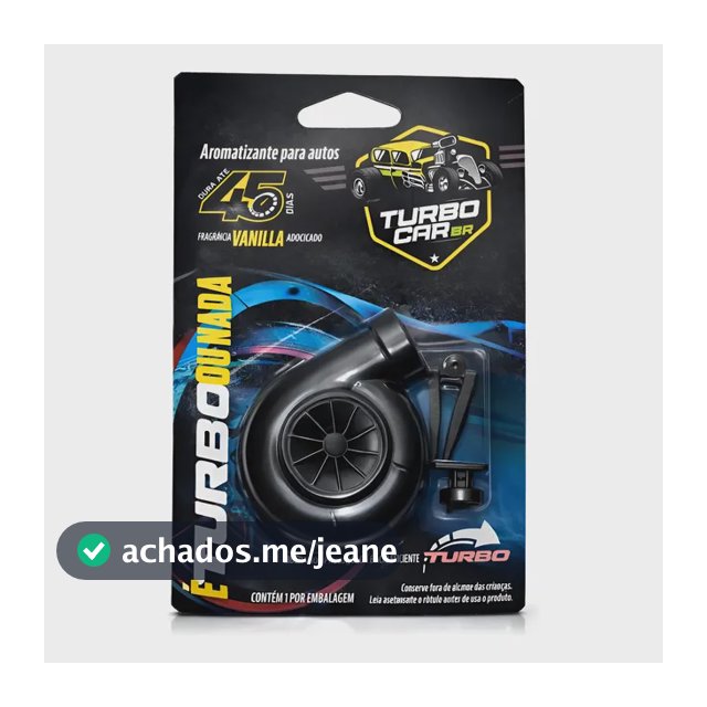 Cheirinho Automotivo Turbo Baunilha Amadeirado Citrico Novo