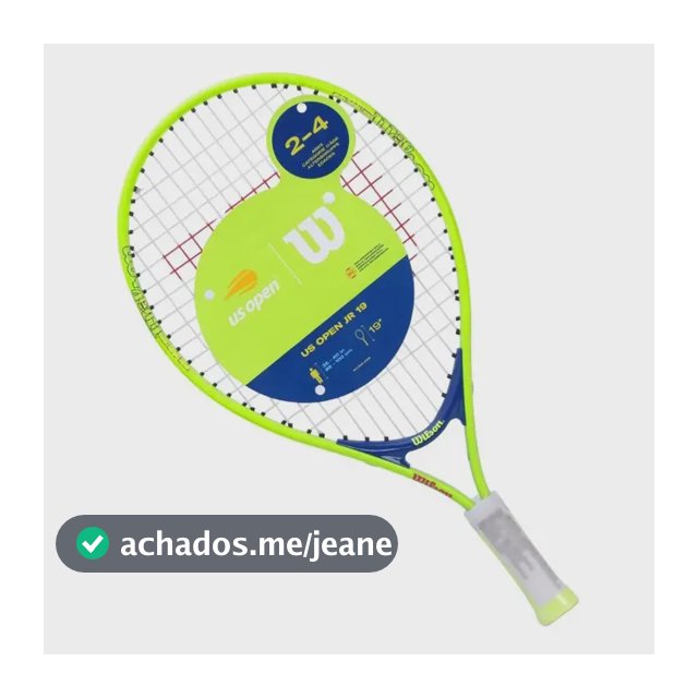 Raquete De Tênis Infantil Wilson Us Open 19 Verde