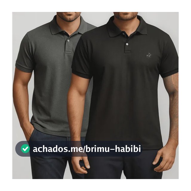 Kit 2 Camisa Polo Piquet Masculina Casual Premium