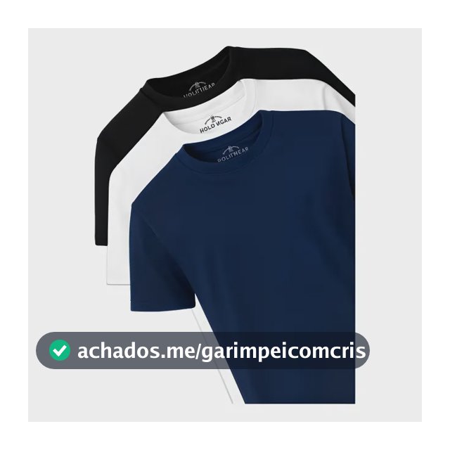 Kit 3 Camisetas Masculinas Polo Wear Sortido 1 G Liso