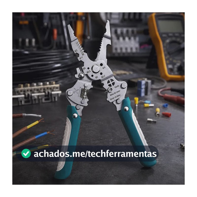 Alicate Multifuncional Dobrável Decapador Crimpador Cortador Fios Ajustável Ferramenta Descascador Cabo Crimpagem Corte Bobinagem Chave Hexagonal