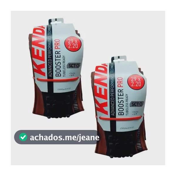 Par Pneu 29 X 2.20 Kenda Booster Pro Faixa Marrom Aro 29