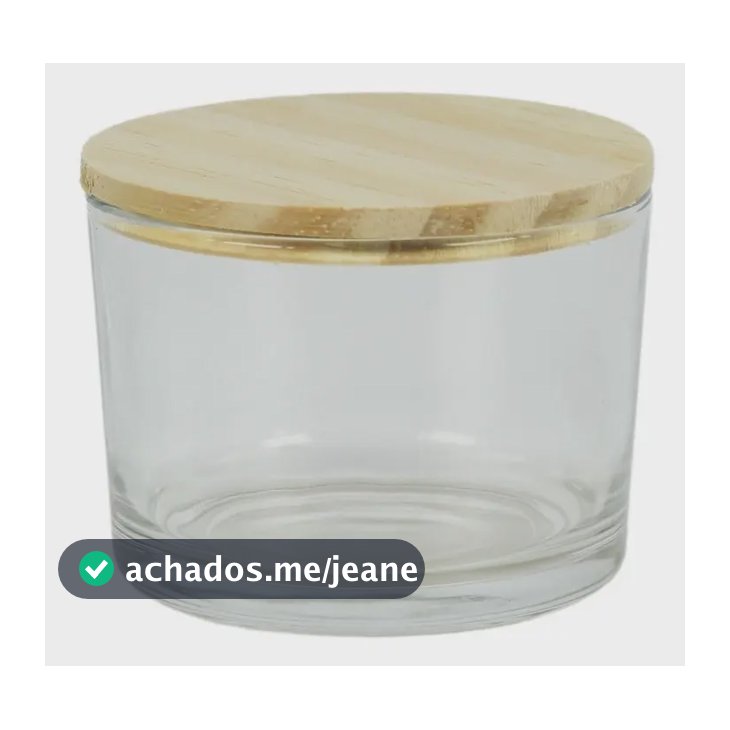 10 Pote Patê Vidro 150ml Copo Para Velas Tampa De Madeira Incolor