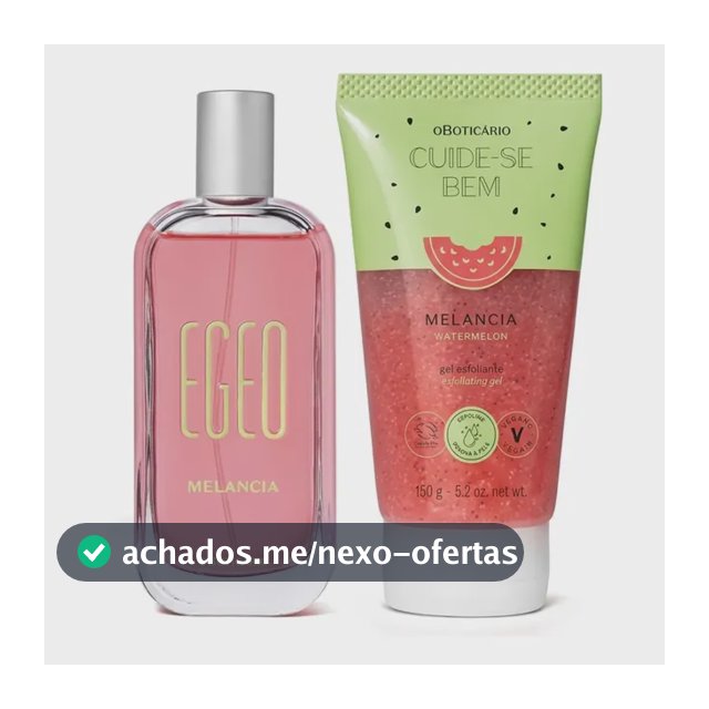 Combo Egeo Melancia: Colônia 90ml + Gel Esfoliante 150g