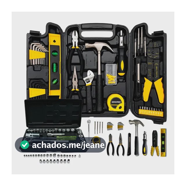 Maleta Estojo Kit Jogo 169 Ferramentas Caixa Completa Devilprex Preto