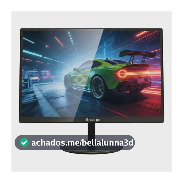 Monitor Led 19 Brazil Pc Hd Cor Preto 127/220v
