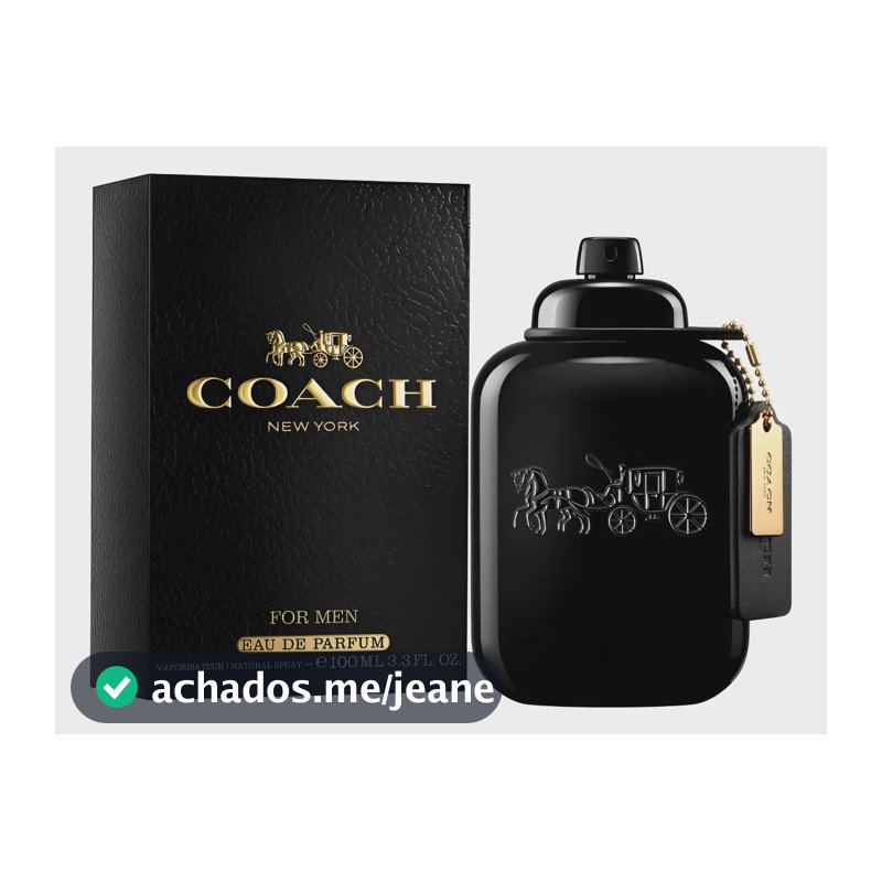 Coach For Men Eau De Parfum ( Edp ) 100ml Masculino | Original + Amostra
