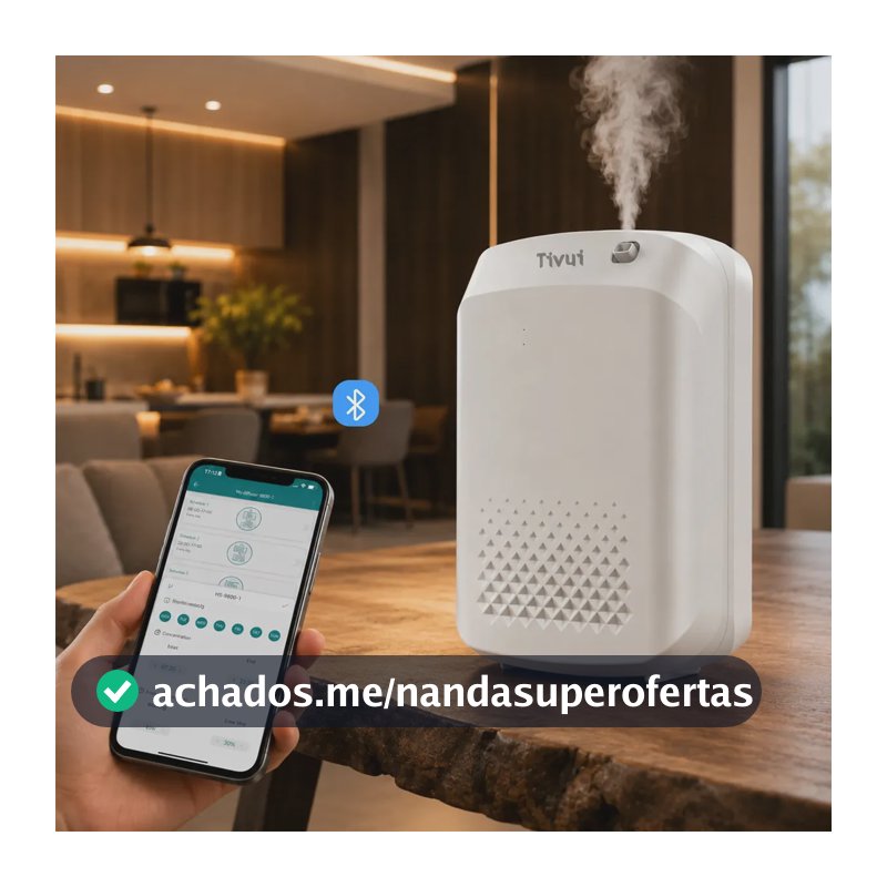Aromatizador Profissional Cobertura 3000 Sq Ft Máquina Difusor Oleo Essencial Eletrico Controle Remoto Bluetooth Cobertura Para Hotel Loja Academia Capacidade 400mL 127/220V Bivolt