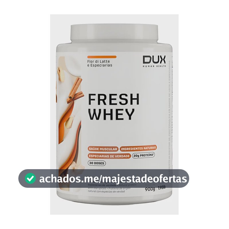 Proteina Freshwhey Fior Di Latte E Especiarias Em Pote De 900g
