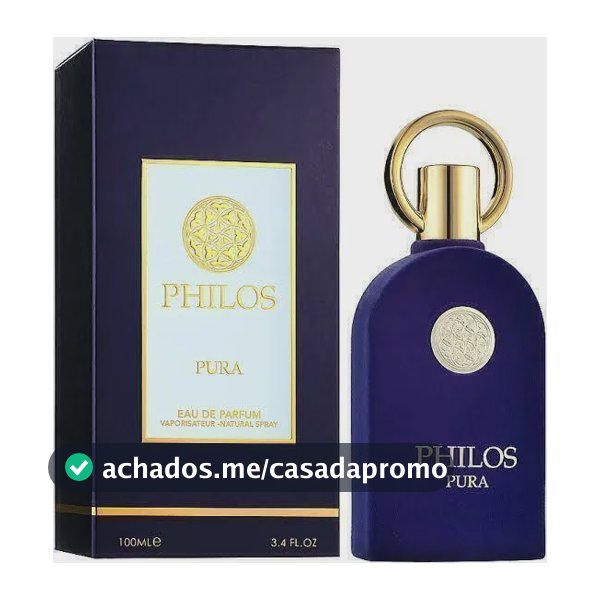 Perfume Árabe Maison Alhambra Philos Pura Eau de Parfum 100ml