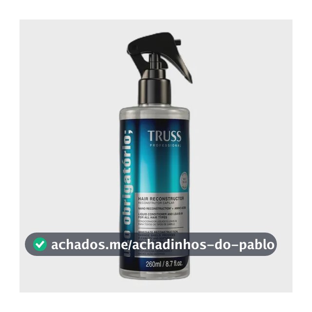 Truss Uso Obrigatório Tratamento Reconstrutor 260ml
