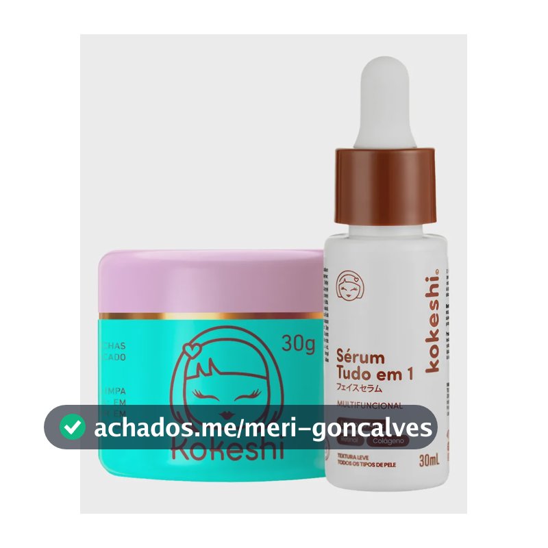 Kit Creme Facial Pele De Porcelana Sérum Tudo Em 1 Kokeshi