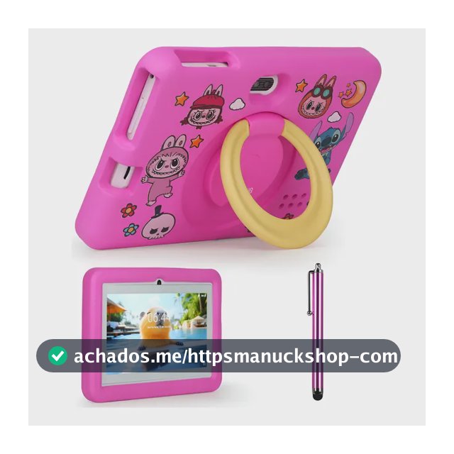 Tablet Kids Infantil Para Criança  Capa Antiqueda 7 T470 Rosa