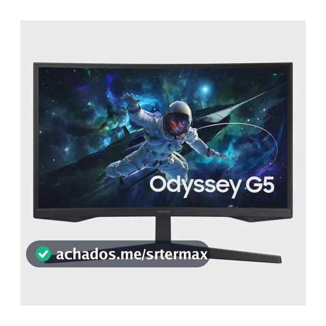 Monitor Gamer Samsung Odyssey G5, 27 , Qhd, 165hz Cor Preto
