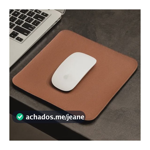 Mousepad Bullpad 20x20cm Cores Com Fundo Emborrachado Cor Caramelo Desenho impresso Courino