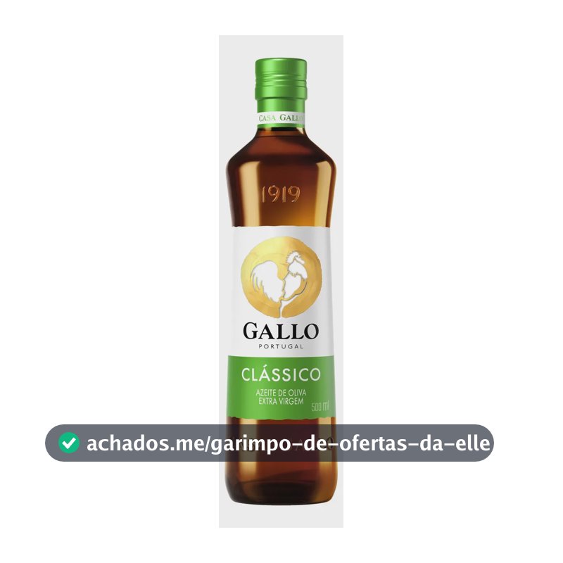 Azeite De Oliva Gallo 500 Ml - Extra Virgem
