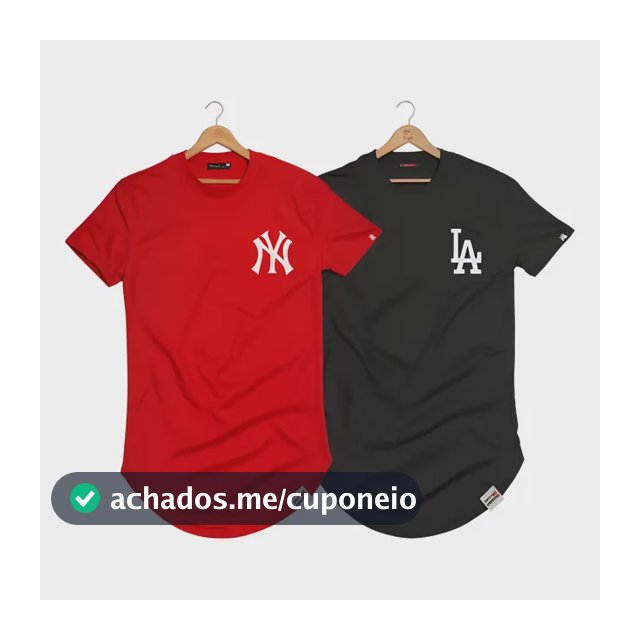 Kit 2 Camisas Longline Camiseta Alongada Blusa Estilo New La