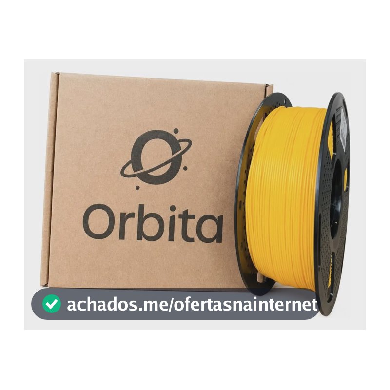 Filamento Pla Para Impressora 3d Orbita 1,75 Mm 1 Kg Amarelo