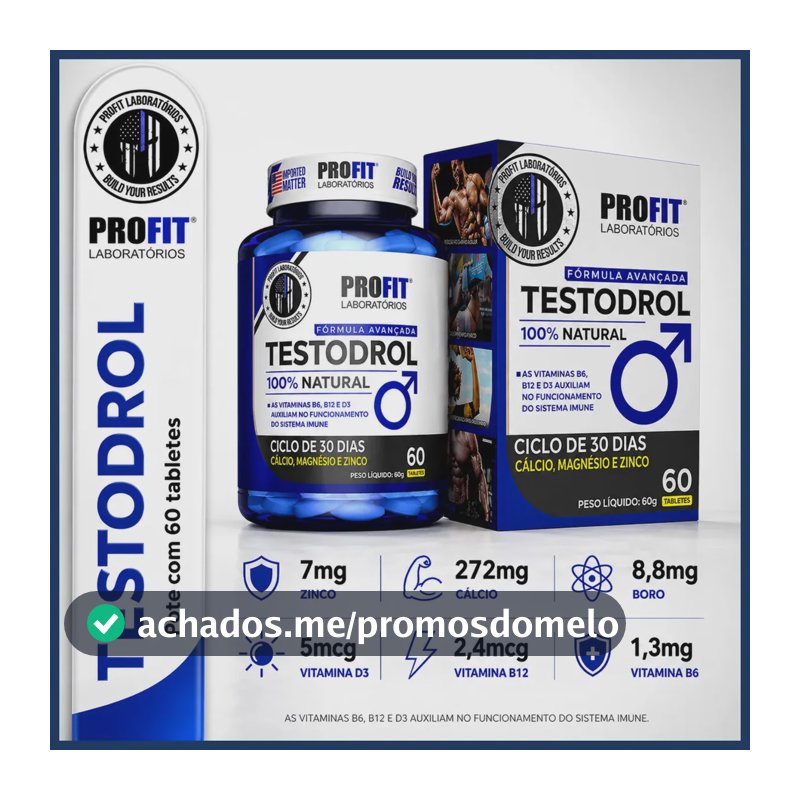 Suplemento em tabletes Profit Pré Hormonal Pote 60 Tabletes Sem sabor de 60 un