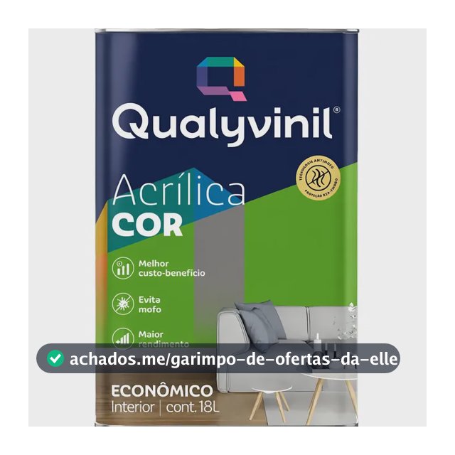 Tinta Antimofo Acrílica Econômica Qualyvinil