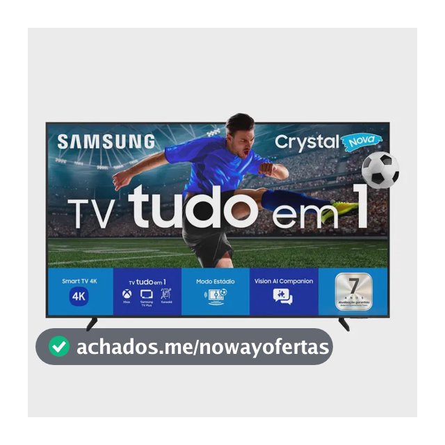 Smart Tv U8100f Crystal 75 Uhd 4k 2025 Preto Bivolt Samsung