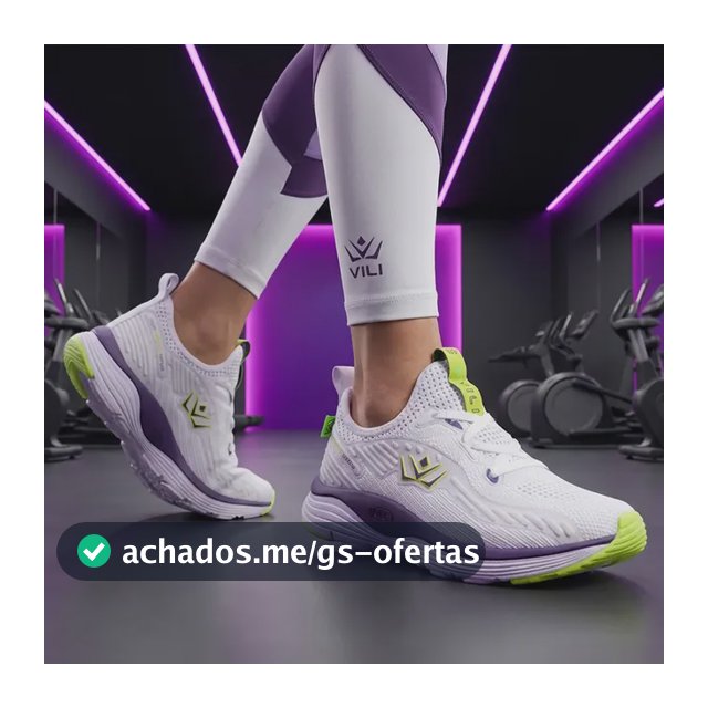 Tenis Branco Feminino Esportivo Vili Olimp Academia Treino