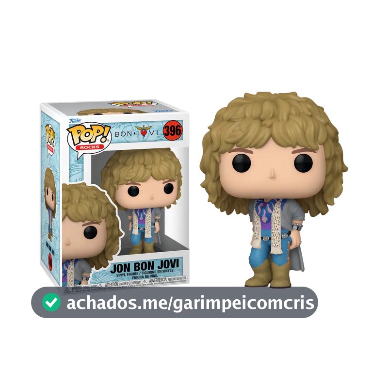 Boneco Funko Pop! Rocks Bon Jovi #396 Jon Bon Jovi