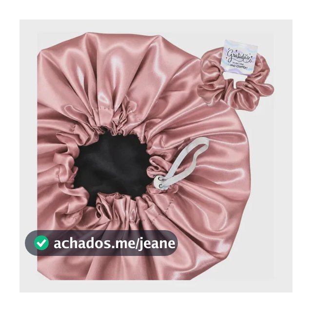 Touca De Cetim Dupla Face Anti Frizz + Xuxinha