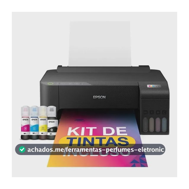 Impressora Epson Ecotank L1250 Tanque De Tinta Wi-fi Usb Preto Bivolt