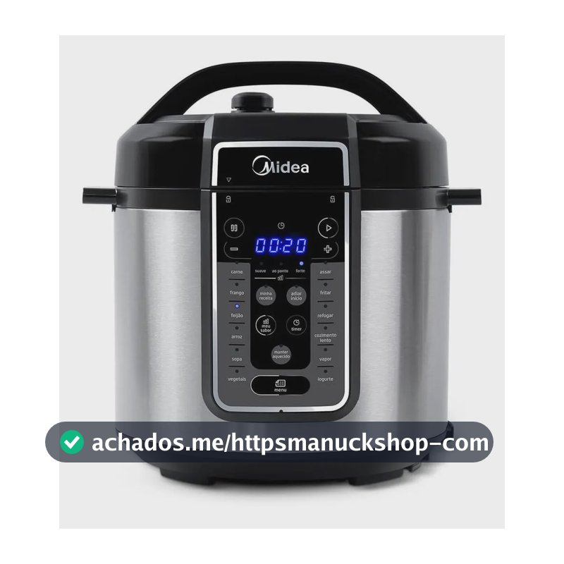 Panela De Pressão Elétrica 6 L Mastersteam Inox Midea Cor Cinza