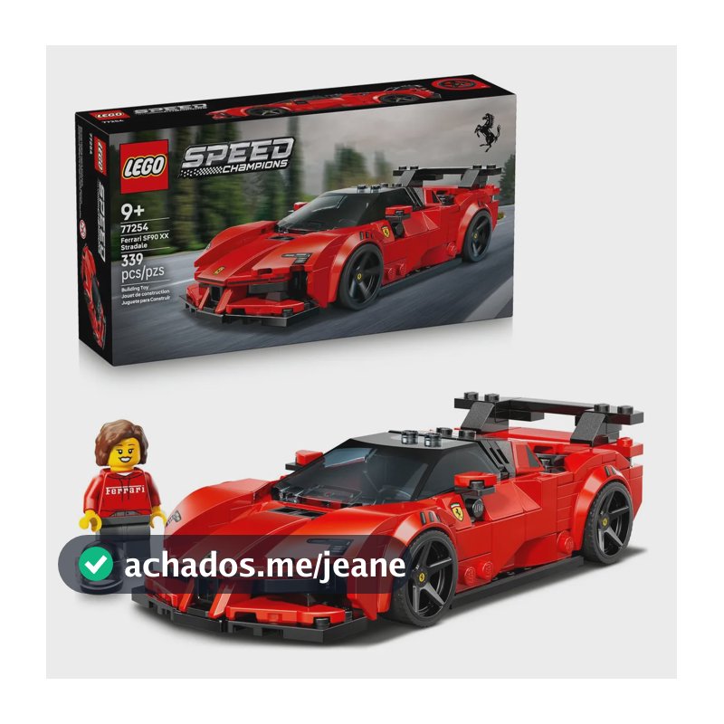 LEGO Speed Champions - Carro Esportivo Ferrari SF90 XX Stradale - 339 Peças - 77254