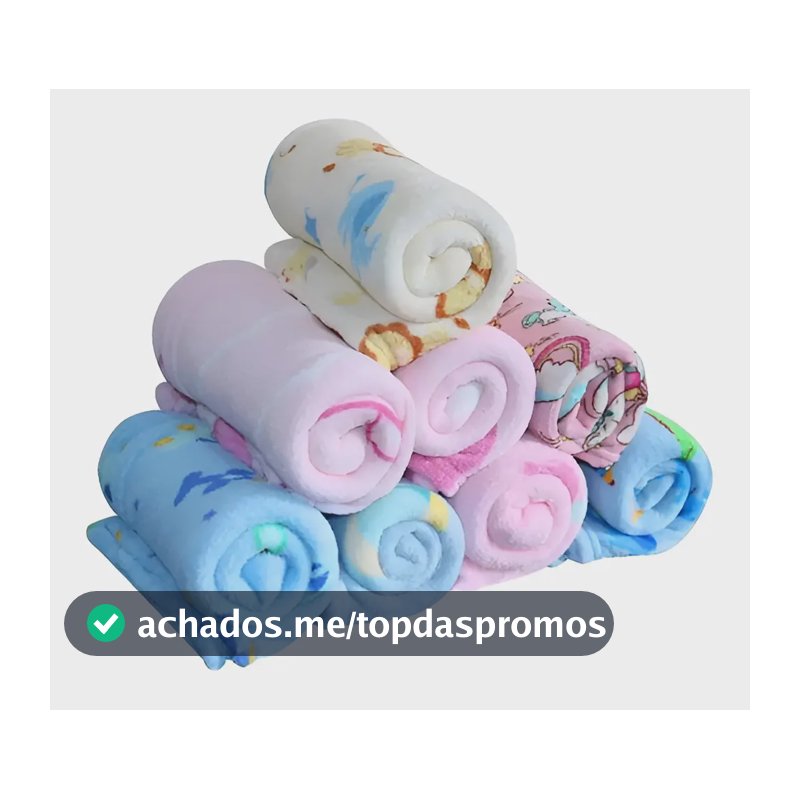 Kit 3 Mantas Cobertor Microfibra Infantil Bebê Estampada Cor Menino