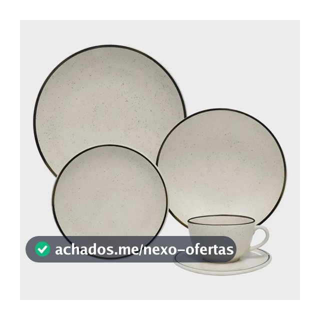 Jogo De Jantar E Chá 20 Peças Unni Brisa Oxford Aw20-5903