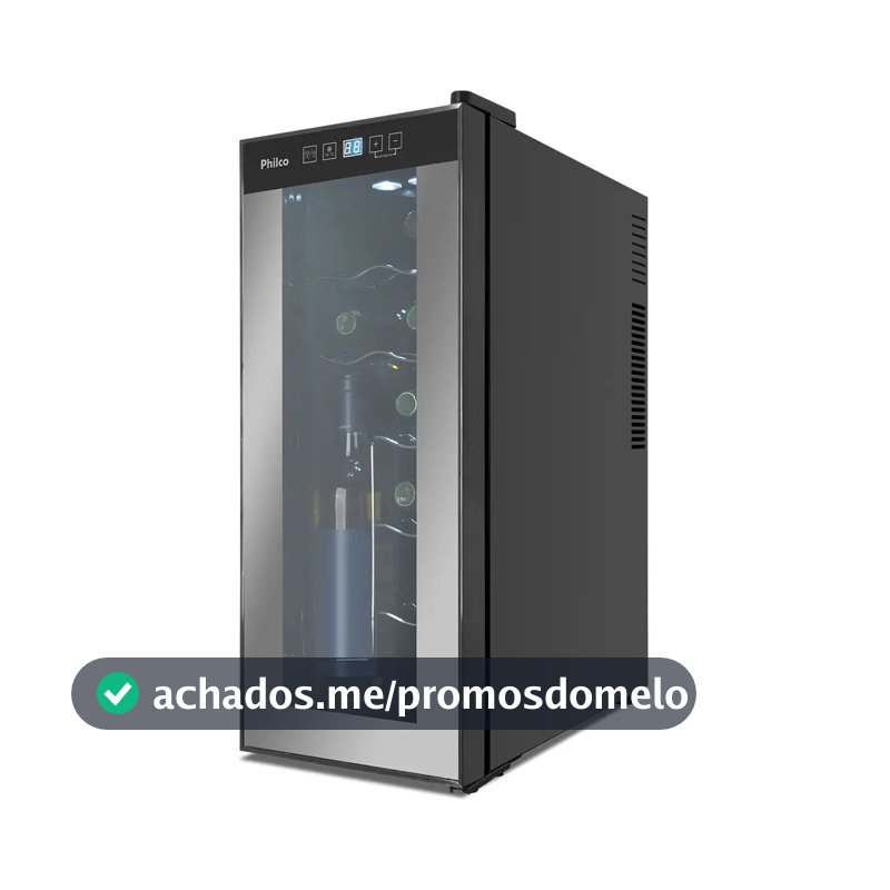Adega Pad12e Display Digital 12 Garrafas Philco 110v/220v