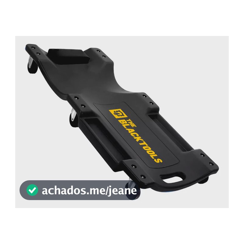 Carrinho Tipo Esteira Para Mecânico Profissional Com Encosto BTE2000 The Black Tools