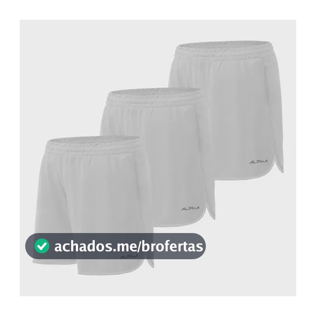 Kit 3 Shorts De Corrida Dry Alpha
