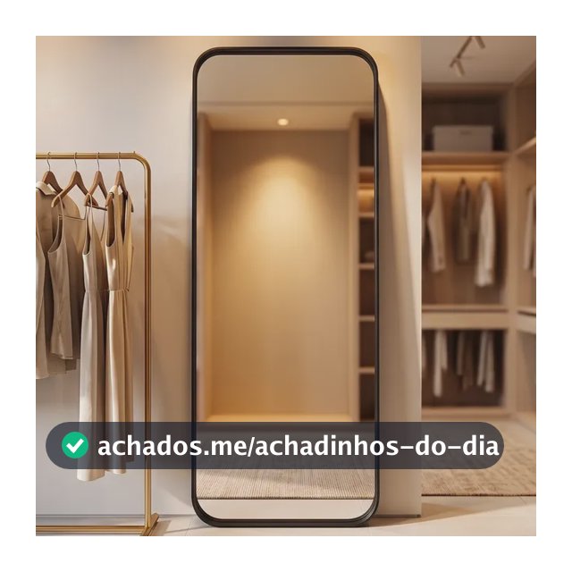 Espelho Orgânico Decorativo Retangular 150x50 Corpo Inteiro