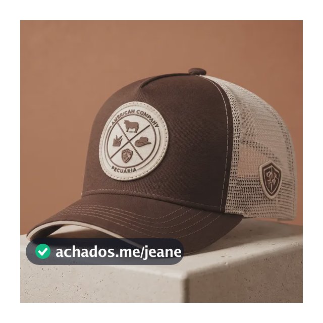 Boné Trucker Country Masculino Feminino Telinha Pecuária Marrom/bege Un