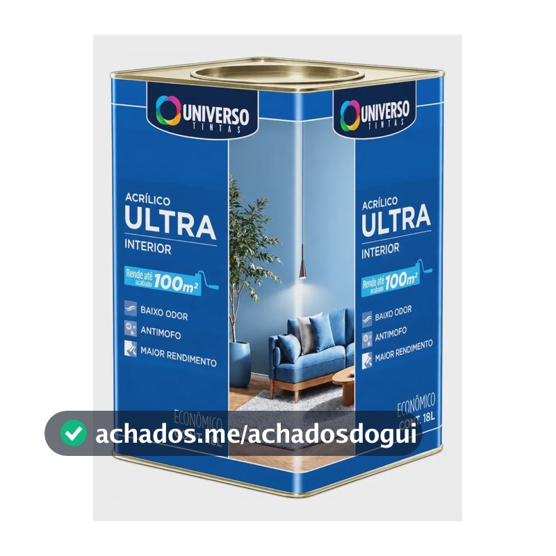 Tinta Anti Mofo Acrílico Parede Unilar - Escolha A Cor Branco/gelo Fosco