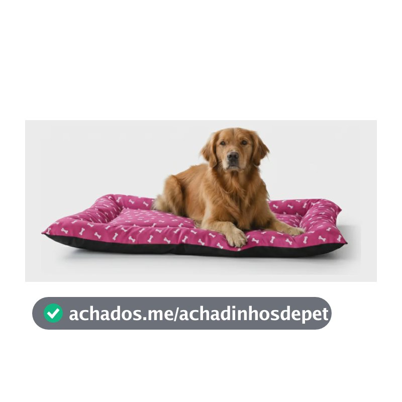 Cama Pet Impermeável Colchonete Premium 76x116 Colchao Gg Rosa