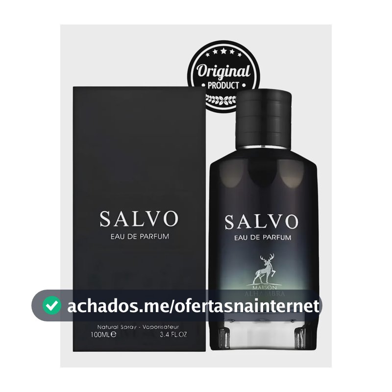 Perfume Masculino Arabe Salvo Eau de Parfum Alhmabra 100ml C/